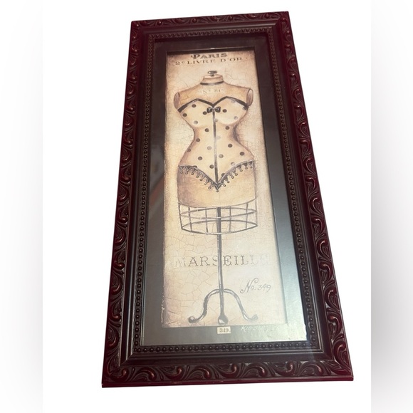 Poloson Kimberly 12x24 Black Modern Framed Museum Art Print Titled Paris No. 349 - Picture 4 of 8